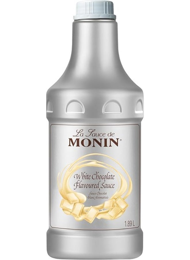Monin White Chocolate Sauce 1.89L – Premium Dessert & Beverage Topping - Image 2